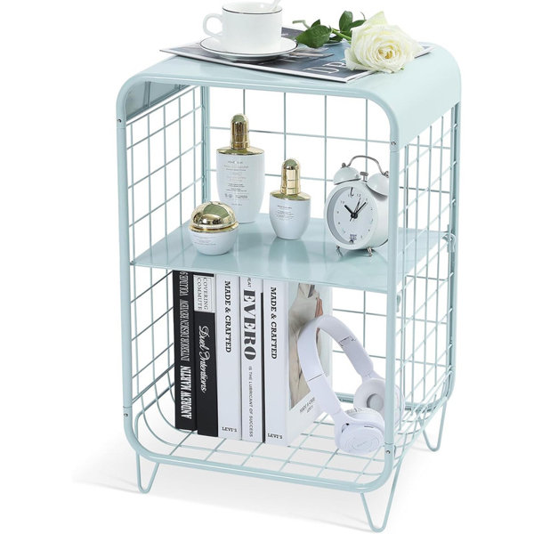 Ebern Designs 3-Tier Modern End Table with Storage, Small Coffee Tables ...